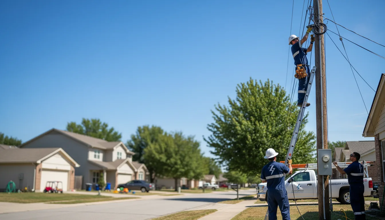 Residential electrician providing installation services in Apache, OK